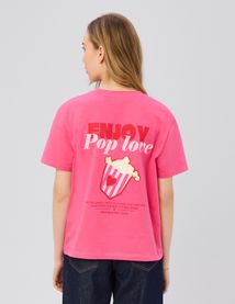 T-shirt imprim&eacute; devant/dos