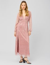 Robe longue pliss&eacute;e
