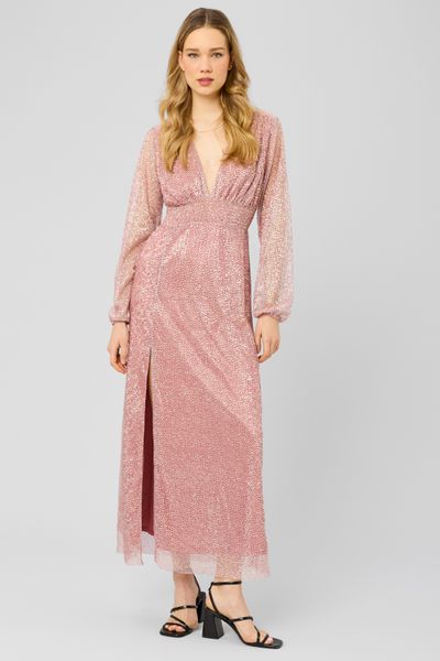 Robe longue pliss&eacute;e