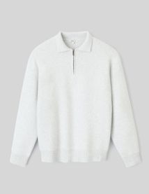 Pull col polo zippé