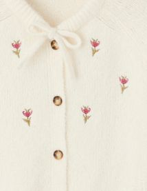 Gilet brod&eacute; &agrave; boutons