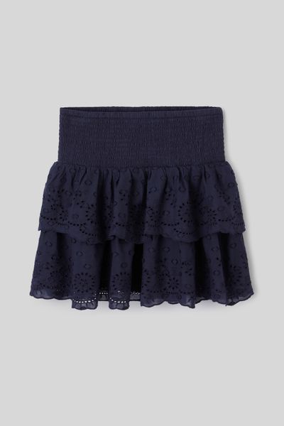 Jupe brod&eacute;e &agrave; volants