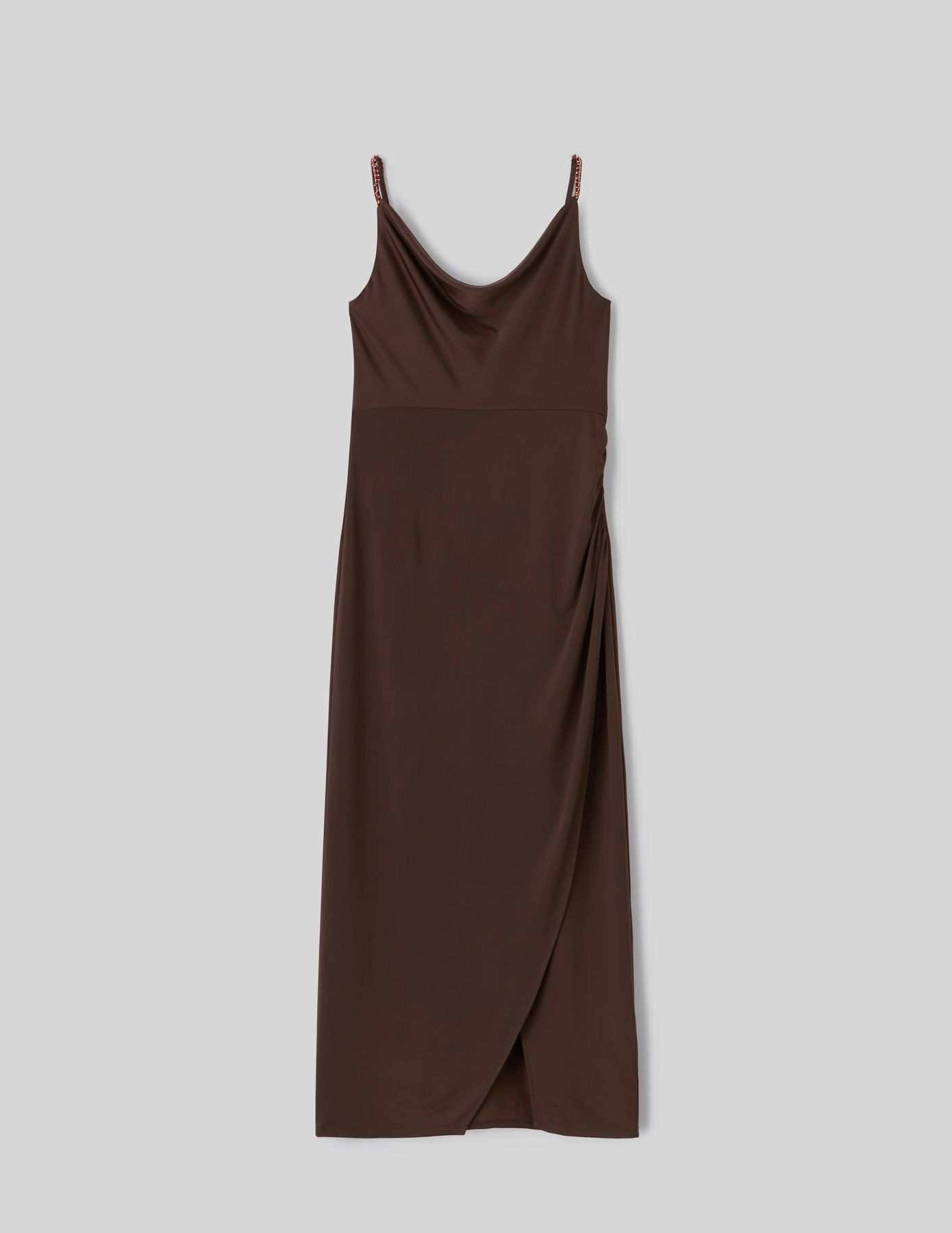 Robe longue col bénitier