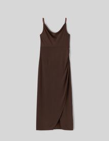 Robe longue col bénitier