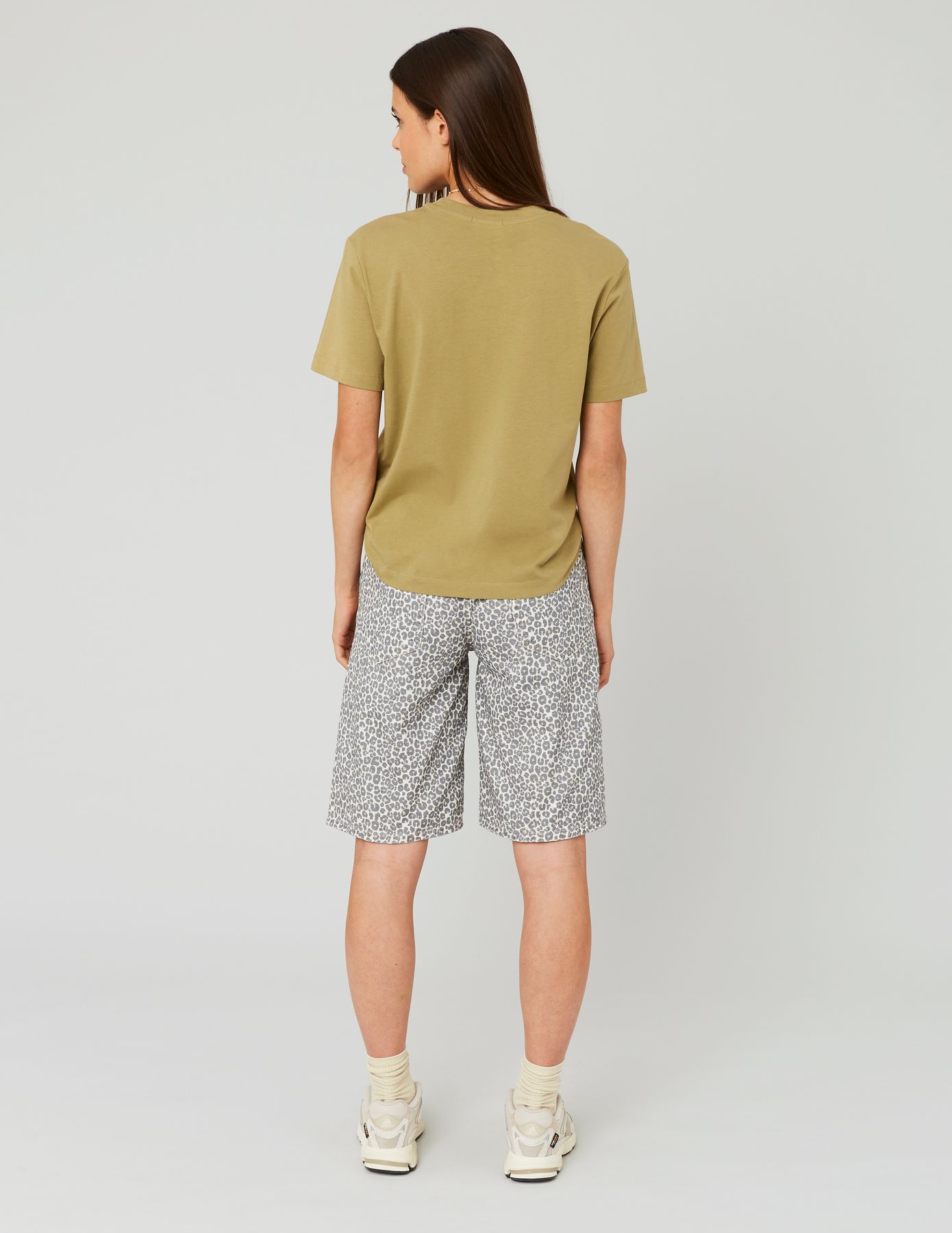 Bermuda léopard en twill
