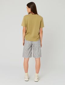 Bermuda léopard en twill