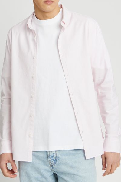 Chemise unie ajust&eacute;e