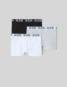Lot de 3 boxers unis