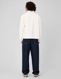 Veste zipp&eacute;e unie col velours