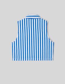 Veste sans manche ray&eacute;e