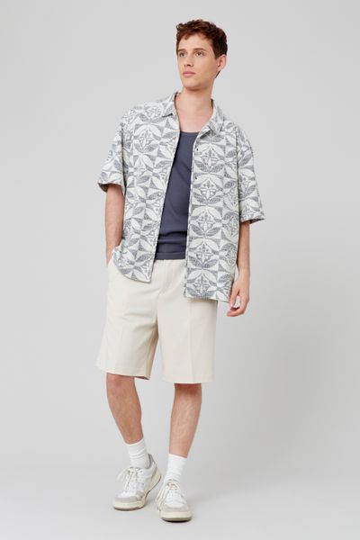 Chemisette en maille Jacquard