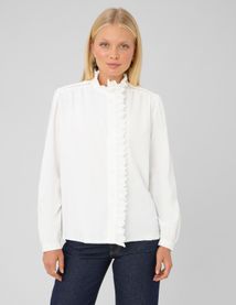 Blouse velours c&ocirc;tel&eacute;