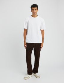 Pantalon cargo velours