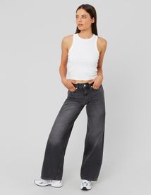 Jean wide leg taille basse