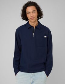 Chemise enfil&eacute;e zipp&eacute;e manches longues