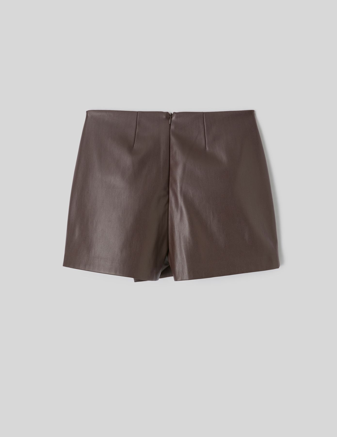 Jupe short effet enduit