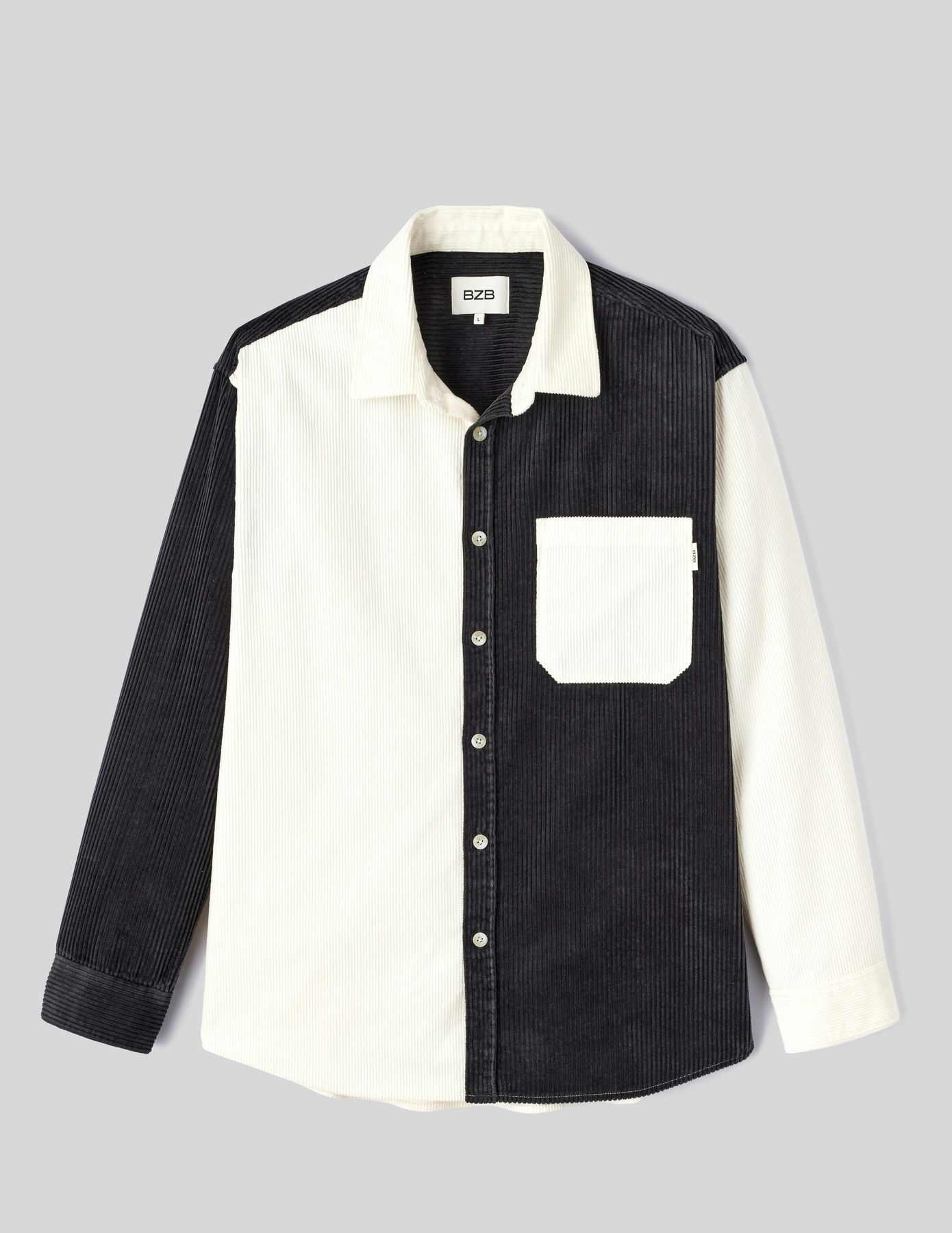 Surchemise en velours  colorblock