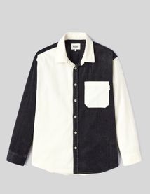 Surchemise en velours  colorblock