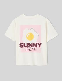 T-shirt imprim&eacute; devant / dos