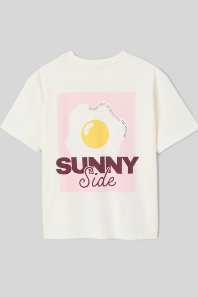 T-shirt imprim&eacute; devant / dos