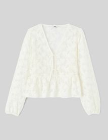 T-shirt en crochet &agrave; nouer