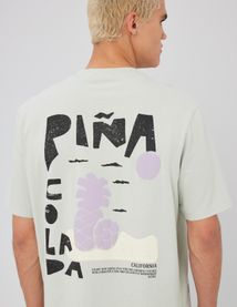 T-shirt imprimé matière texturé