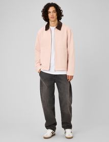 Veste zipp&eacute;e unie col velours