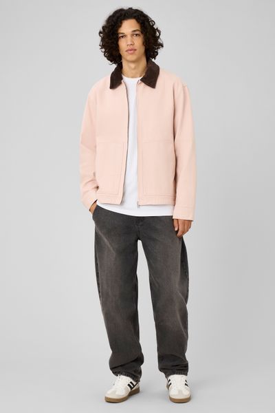 Veste zipp&eacute;e unie col velours