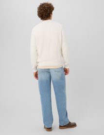 Pull maille gaufr&eacute;e