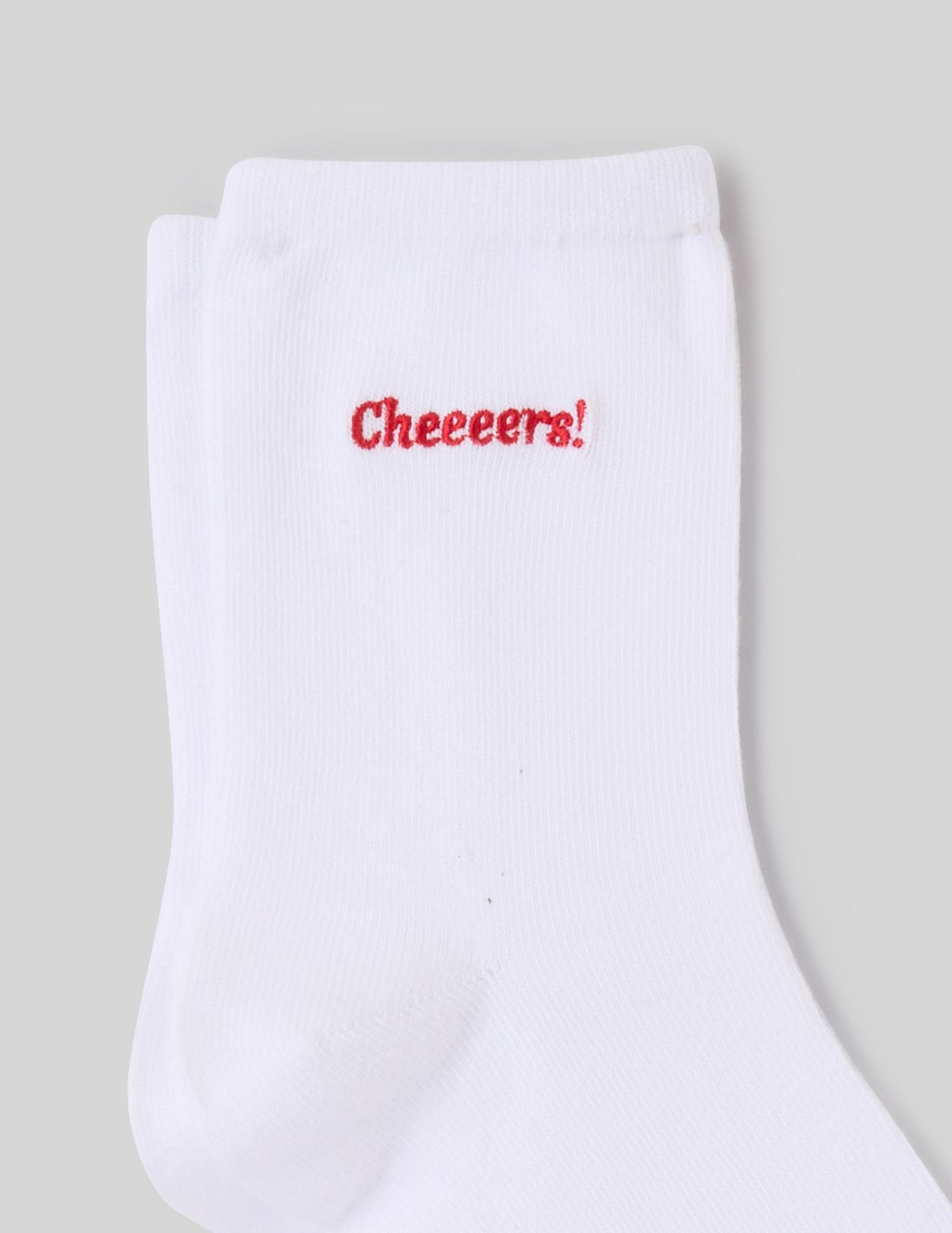 Chaussette unitaire brod&eacute;e