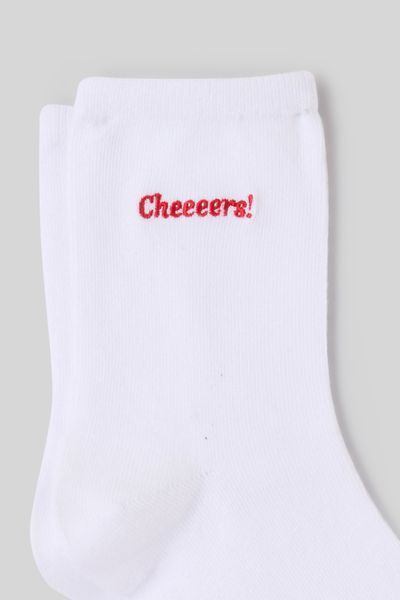 Chaussette unitaire brod&eacute;e