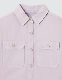 Veste en jean manches courtes