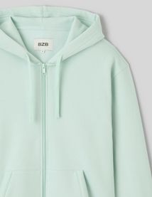 Sweat zipp&eacute; &agrave; capuche