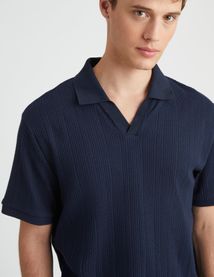 Polo maille fantaisie