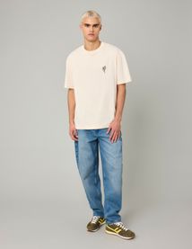T-shirt patch dos imprimé