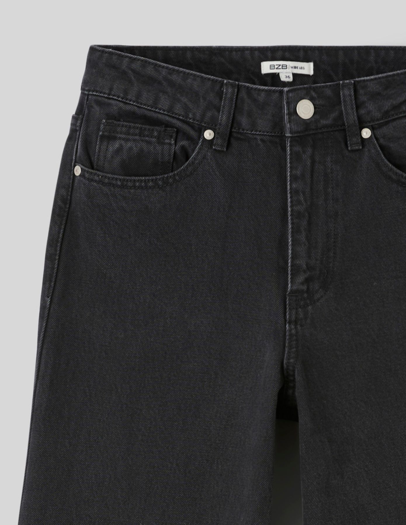 Jean wide leg taille standard