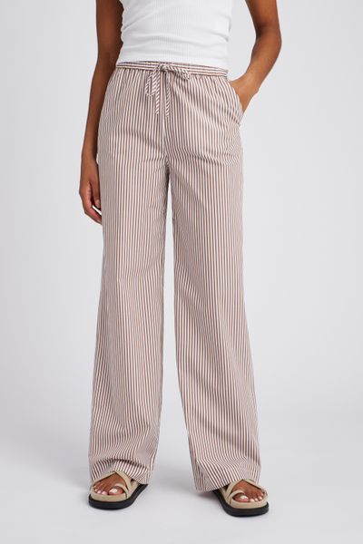 Pantalon fluide à rayures