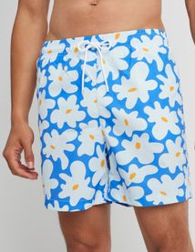 Short de bain AOP fleurs
