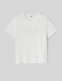 T-shirt brod&eacute; dor&eacute;