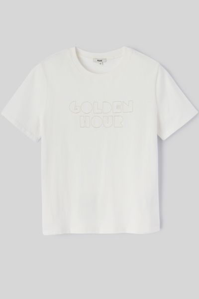 T-shirt brod&eacute; dor&eacute;
