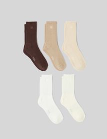 Lot de 5 paires de chaussettes unies