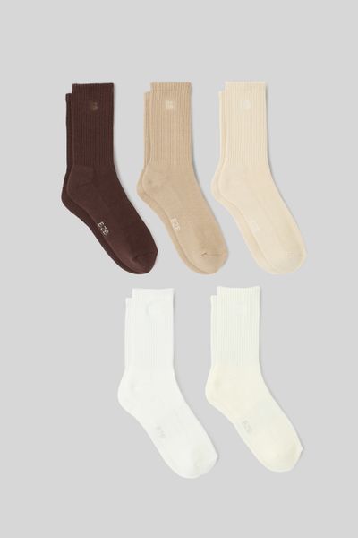 Lot de 5 paires de chaussettes unies