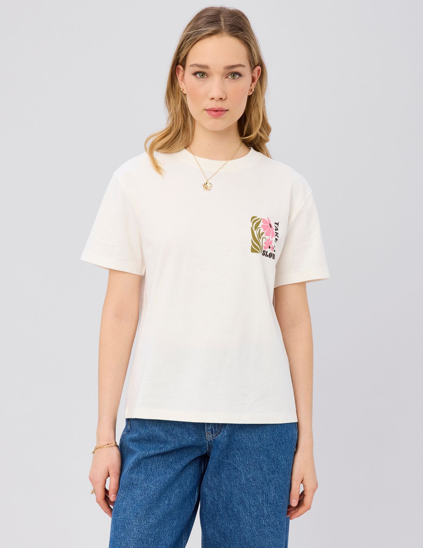 T-shirt imprim&eacute; devant/dos