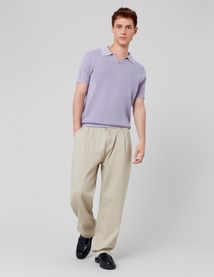 Polo maille ajourée