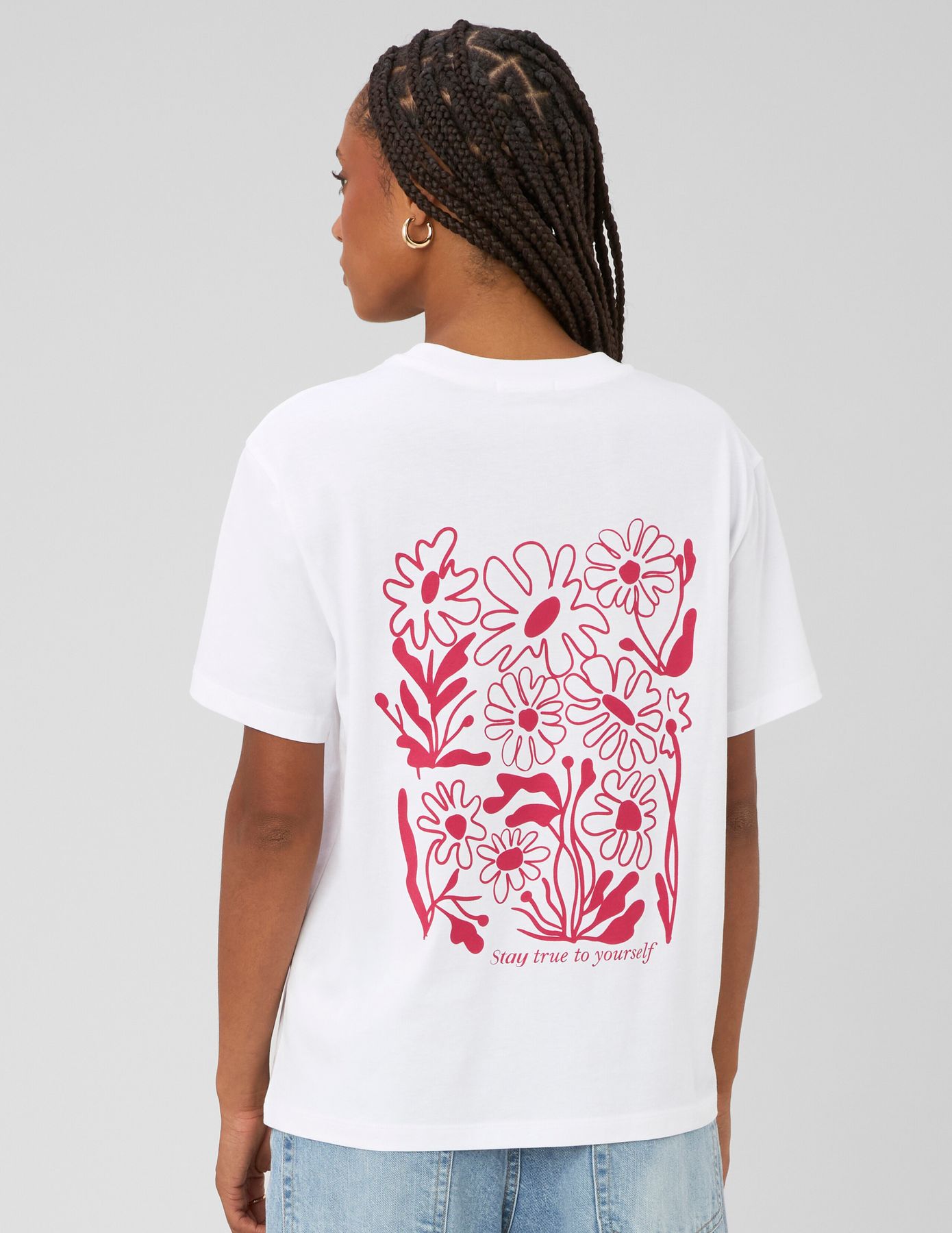 T-shirt imprim&eacute; devant / dos