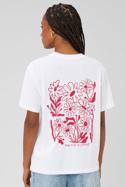 T-shirt imprim&eacute; devant / dos