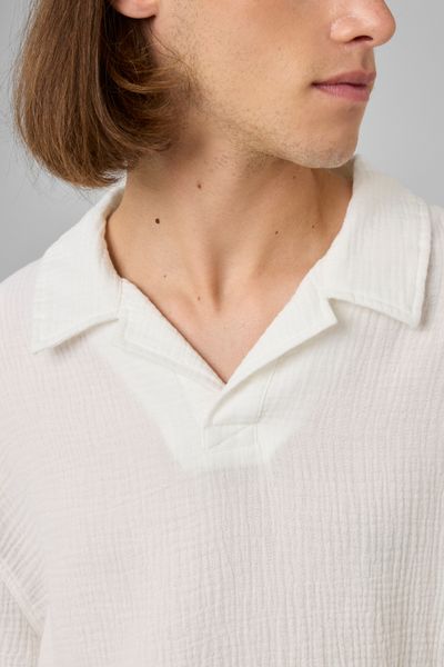 Polo gaze de coton