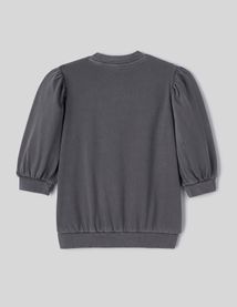 Sweat délavé avec fronces