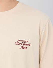 T-shirt broderie poitrine