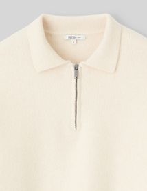 Pull col polo zippé